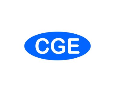 CGE logo tasarım vektör şablonu. CGE