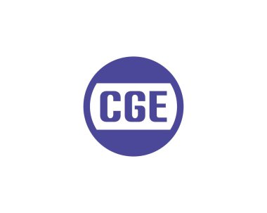 CGE logo tasarım vektör şablonu. CGE