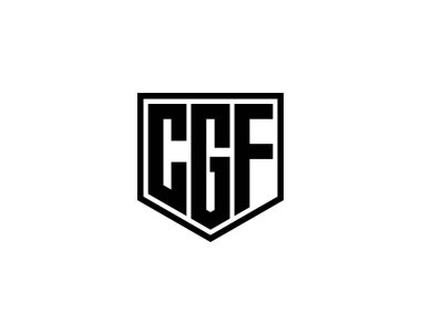 CGF logo tasarım vektör şablonu. CGF