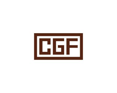 CGF logo tasarım vektör şablonu. CGF
