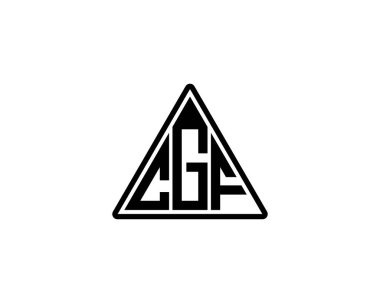 CGF logo tasarım vektör şablonu. CGF
