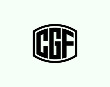 CGF logo tasarım vektör şablonu. CGF