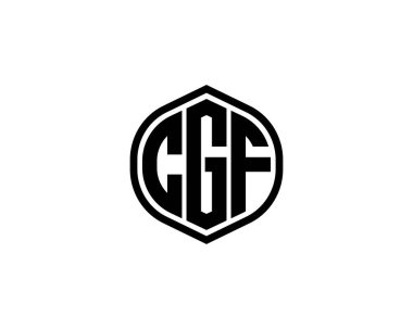 CGF logo tasarım vektör şablonu. CGF