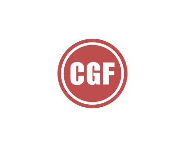 CGF logo tasarım vektör şablonu. CGF