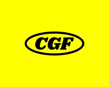 CGF logo tasarım vektör şablonu. CGF