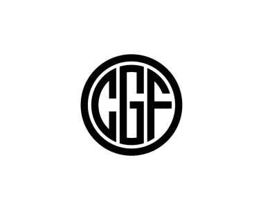 CGF logo tasarım vektör şablonu. CGF