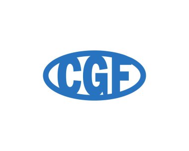 CGF logo tasarım vektör şablonu. CGF