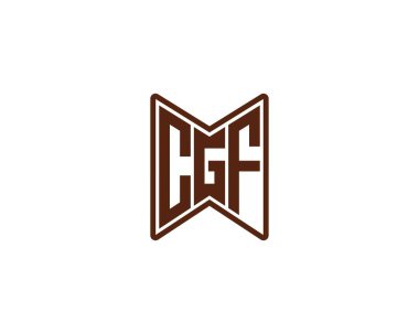 CGF logo tasarım vektör şablonu. CGF