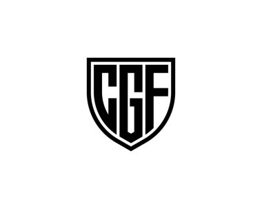 CGF logo tasarım vektör şablonu. CGF