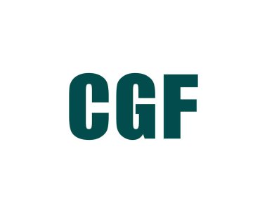 CGF logo tasarım vektör şablonu. CGF