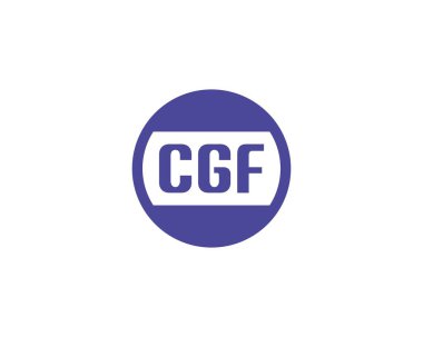 CGF logo tasarım vektör şablonu. CGF