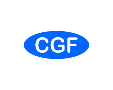 CGF logo tasarım vektör şablonu. CGF