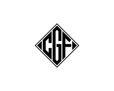 CGF logo tasarım vektör şablonu. CGF
