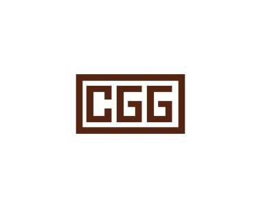 CGG logo tasarım vektör şablonu. CGG