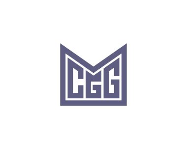 CGG logo tasarım vektör şablonu. CGG