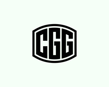 CGG logo tasarım vektör şablonu. CGG