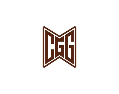 CGG logo tasarım vektör şablonu. CGG