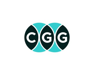 CGG logo tasarım vektör şablonu. CGG