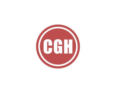 CGH Logo tasarım vektör şablonu. Öksür