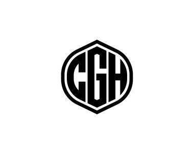 CGH Logo tasarım vektör şablonu. Öksür