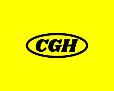 CGH Logo tasarım vektör şablonu. Öksür