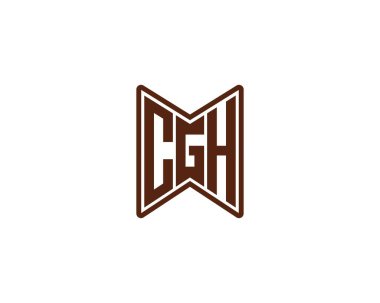 CGH Logo tasarım vektör şablonu. Öksür