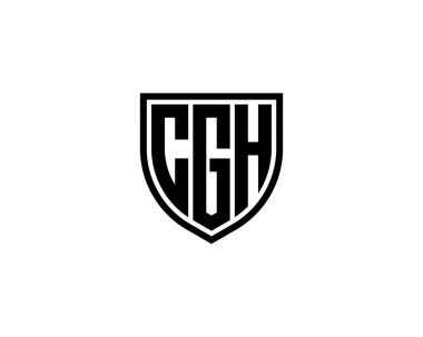 CGH Logo tasarım vektör şablonu. Öksür
