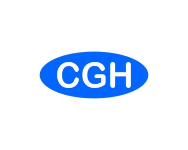 CGH Logo tasarım vektör şablonu. Öksür