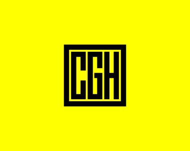 CGH Logo tasarım vektör şablonu. Öksür