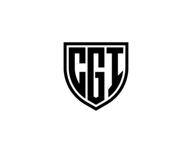 CGI logo tasarım vektör şablonu. CGI