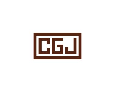 CGJ logo tasarım vektör şablonu. CGJ