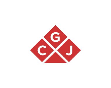CGJ logo tasarım vektör şablonu. CGJ