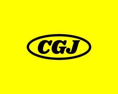 CGJ logo tasarım vektör şablonu. CGJ