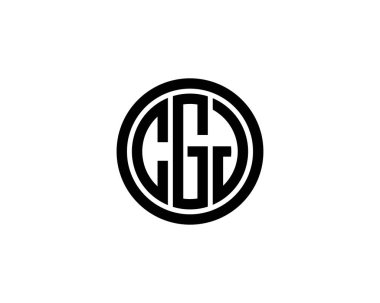CGJ logo tasarım vektör şablonu. CGJ