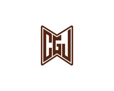 CGJ logo tasarım vektör şablonu. CGJ