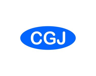 CGJ logo tasarım vektör şablonu. CGJ