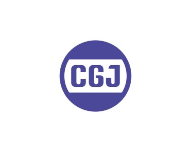 CGJ logo tasarım vektör şablonu. CGJ