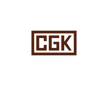 CGK logo tasarım vektör şablonu. CGK