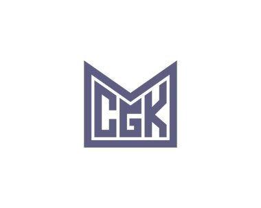 CGK logo tasarım vektör şablonu. CGK