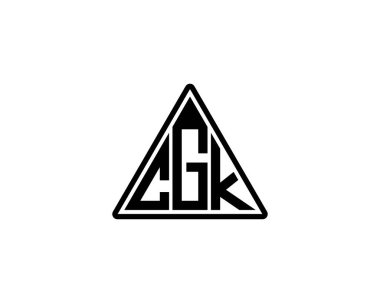 CGK logo tasarım vektör şablonu. CGK