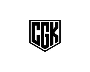 CGK logo tasarım vektör şablonu. CGK