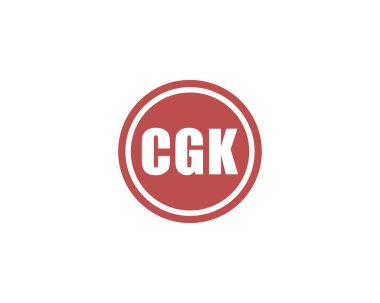 CGK logo tasarım vektör şablonu. CGK