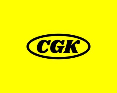 CGK logo tasarım vektör şablonu. CGK