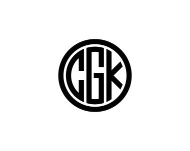 CGK logo tasarım vektör şablonu. CGK