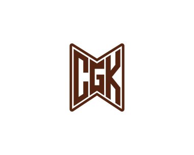 CGK logo tasarım vektör şablonu. CGK