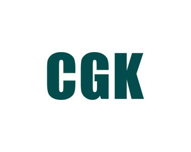 CGK logo tasarım vektör şablonu. CGK