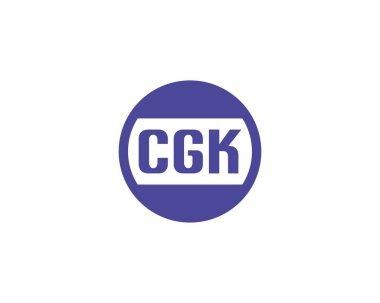 CGK logo tasarım vektör şablonu. CGK