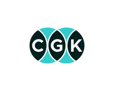 CGK logo tasarım vektör şablonu. CGK