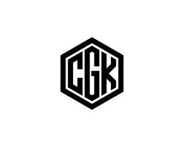 CGK logo tasarım vektör şablonu. CGK