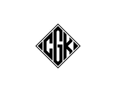 CGK logo tasarım vektör şablonu. CGK